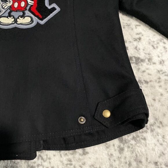 Mickey 71 Wool blend pea coat jacket size L EUC big embroidered logo on back - Picture 13 of 14